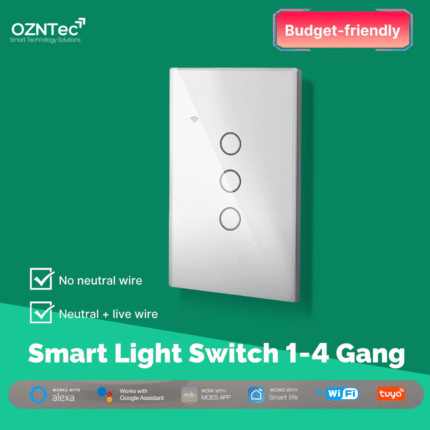 OzNTec Smart Wi-Fi Touch Light Switch